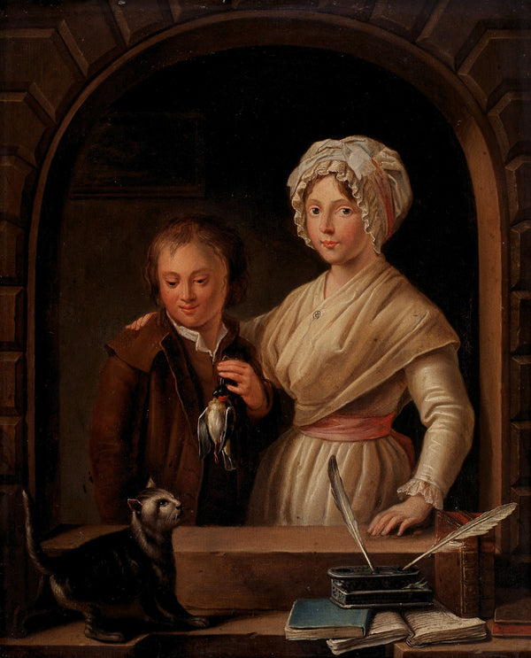 Portrait of Gabriëlle and Jean Louis Spruyt the Artists Children Title Portrait
