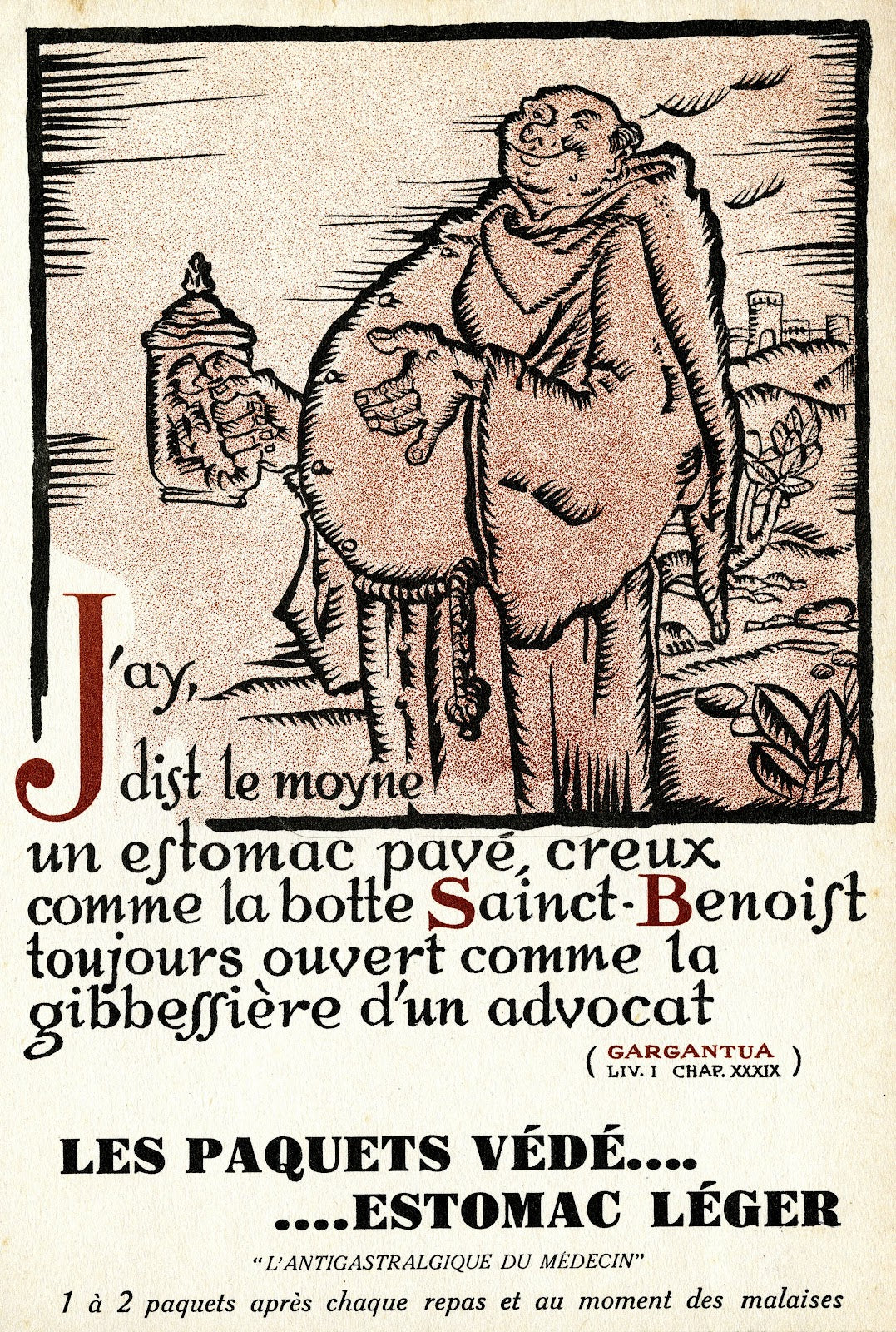 Les paquets Védé estomac léger