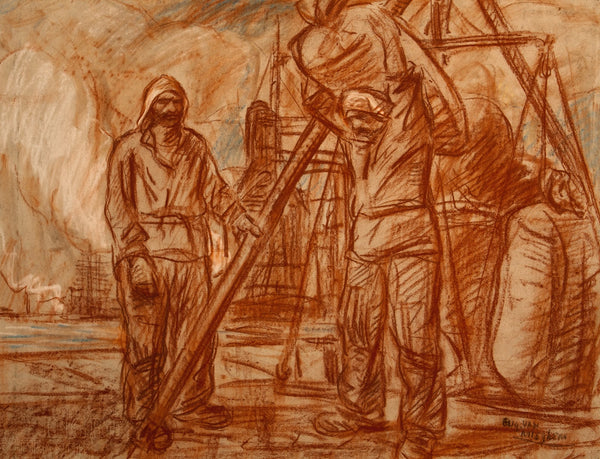 Het wegen van het graan 1907   1917