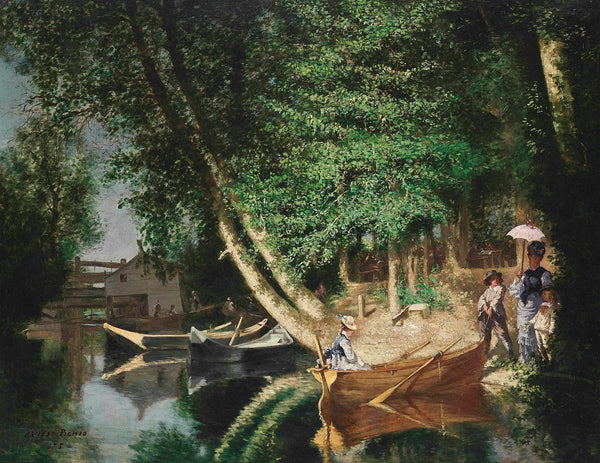 A sunny afternoon on the riverside 1875