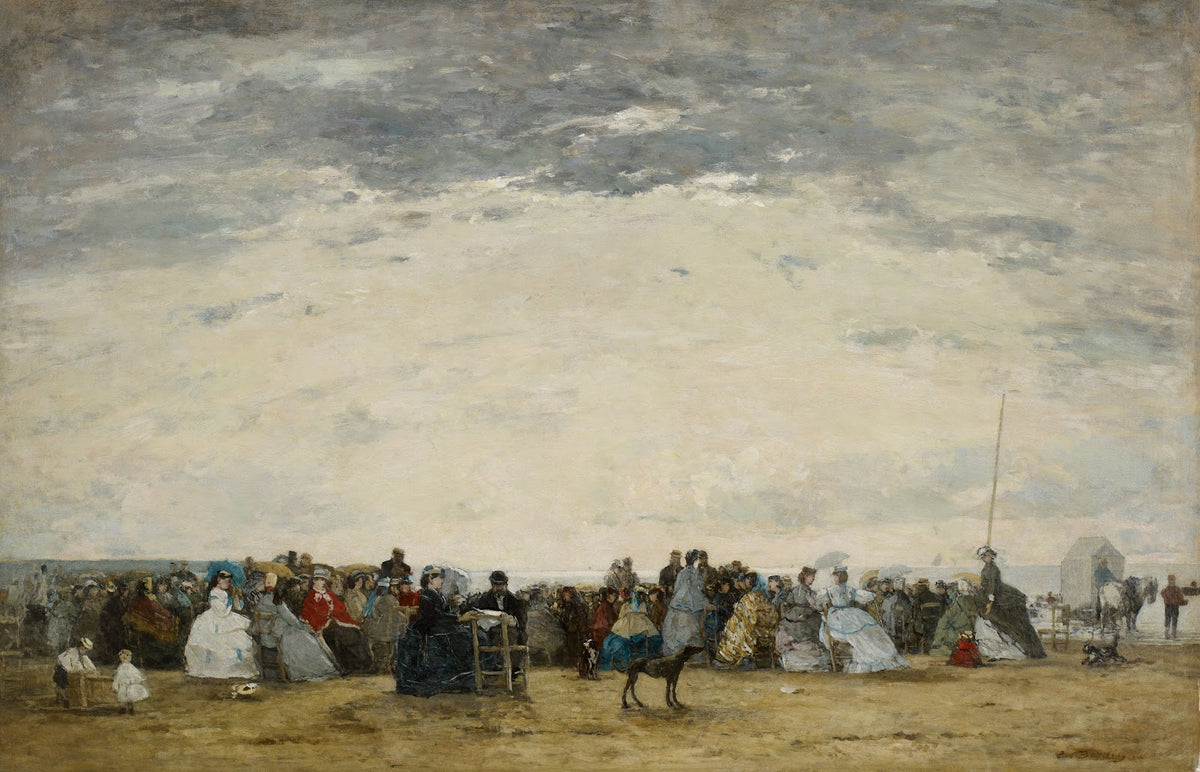 Vacationers on the Beach at Trouville 1864