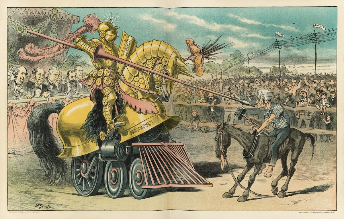 The tournament of today  a set to between labor and monopoly 1883
