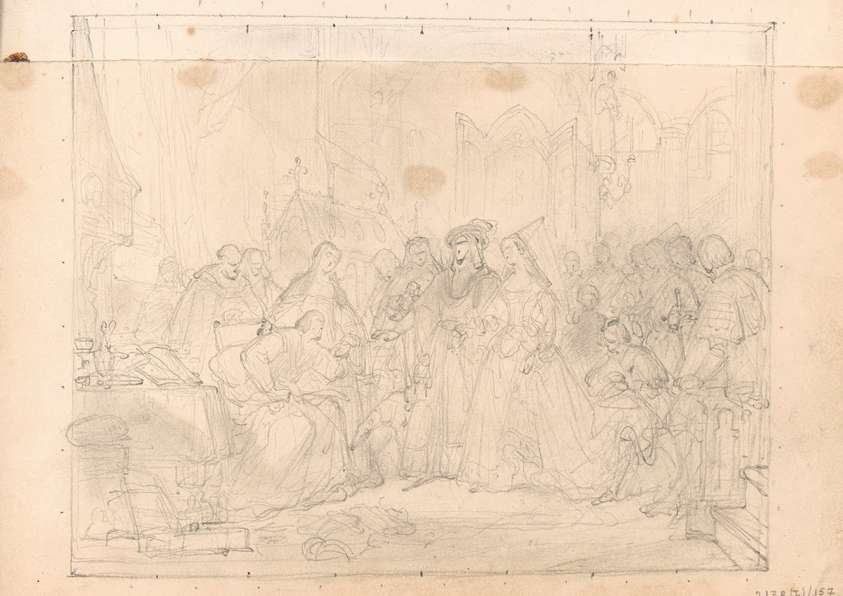 Maximilian I Holy Roman Emperor and Mary of Burgundy Visiting the Painter Hans M