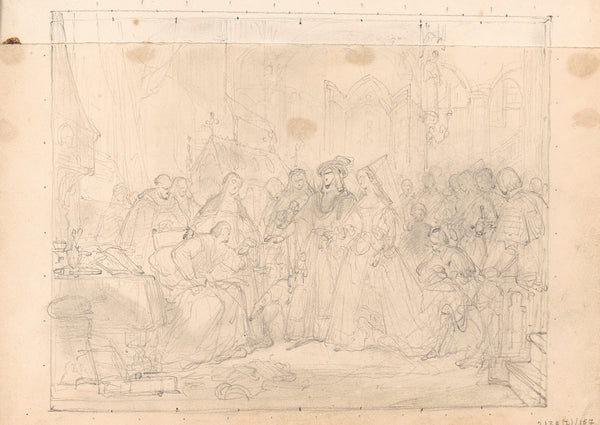 Maximilian I Holy Roman Emperor and Mary of Burgundy Visiting the Painter Hans M