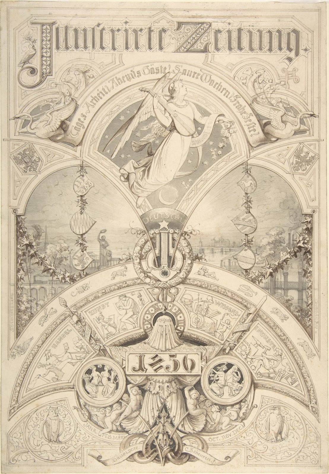 Title Page for Illustrirte Zeitung 1856 1856