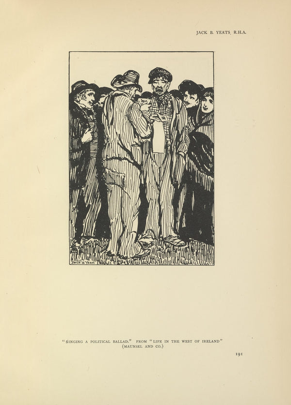 Singing a political ballad  Life in the west of ireland 1914
