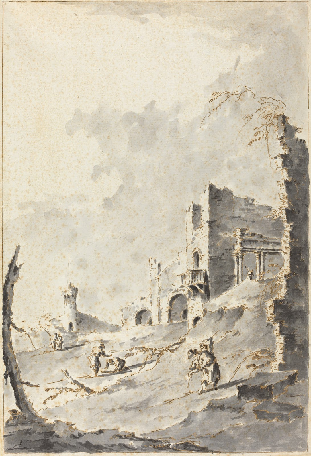 Capriccio of Classical Ruins with a Fortress