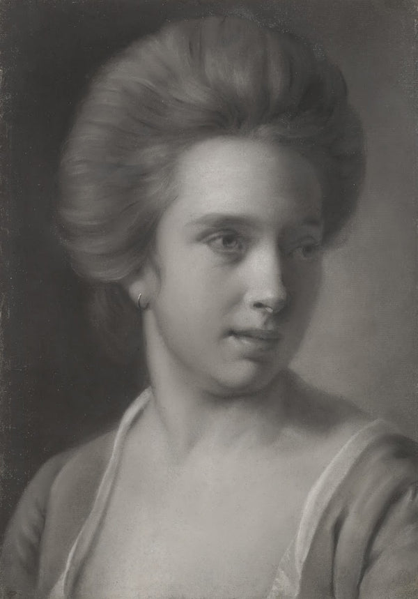 Portrait of a Woman Her Head Turned to the Right Wearing an Earring ca 177072