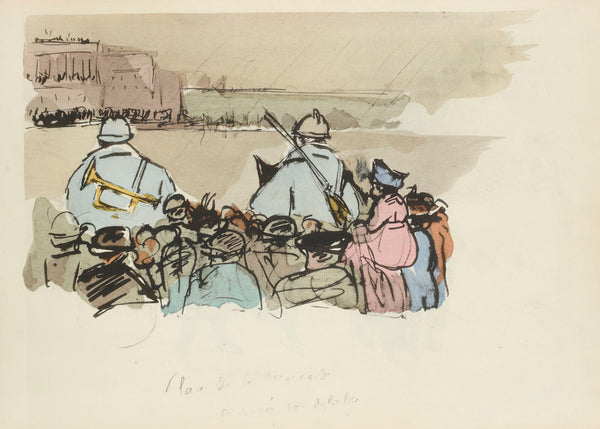 Place de la Concorde arrivée du roi des Belges 1921