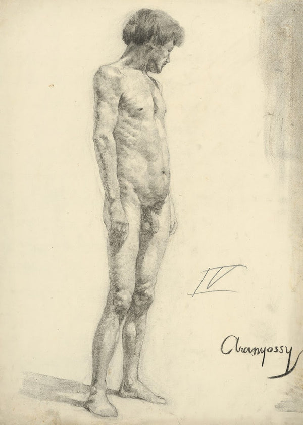 Štúdia aktu stojaceho muža 18881893