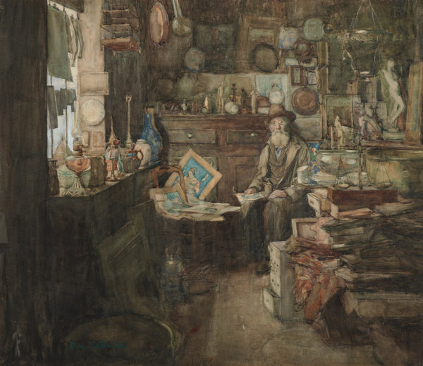 A second hand shop Paris 1910