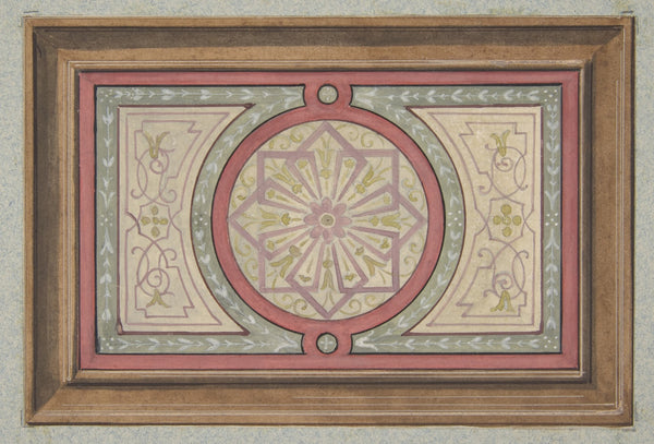Design for a framed panel with painted decoration 183097