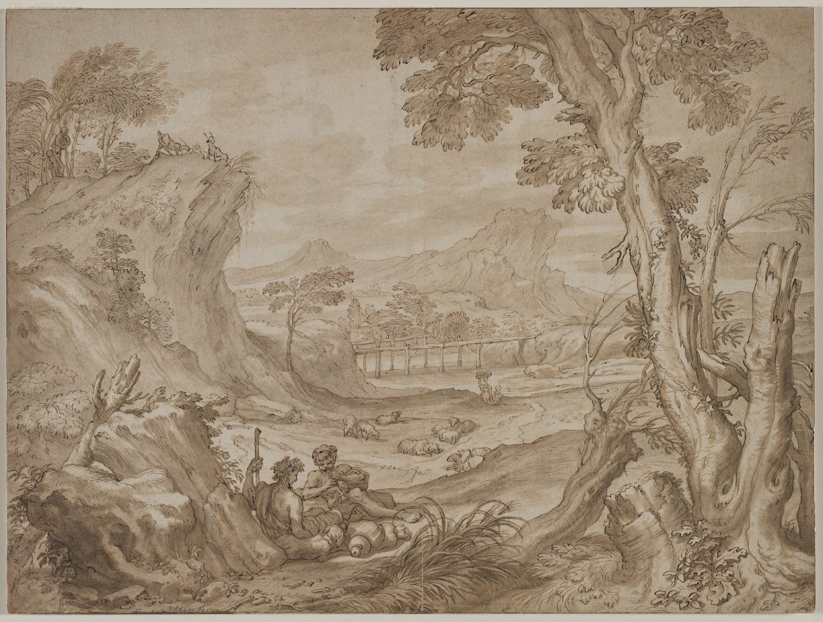 Landscape with Shepherds c 1700