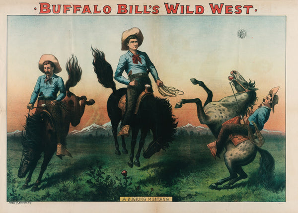 Buffalo Bills Wild West A Bucking Mustang 1889