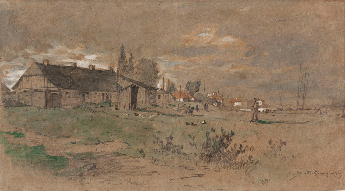 Powiśle in Warsaw 1870