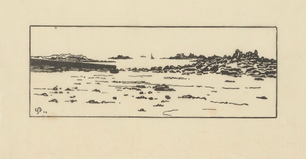 Côte de Roscoff Marée basse 1904
