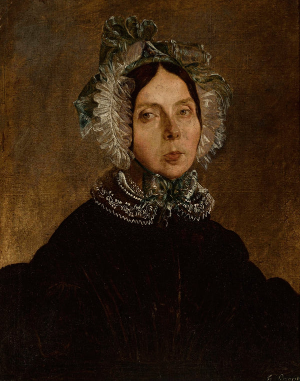 Portrait of a woman in a lacy cap 1837