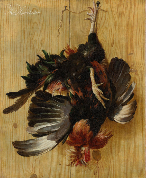 Dead Cock Hanging from a Nail c 1670