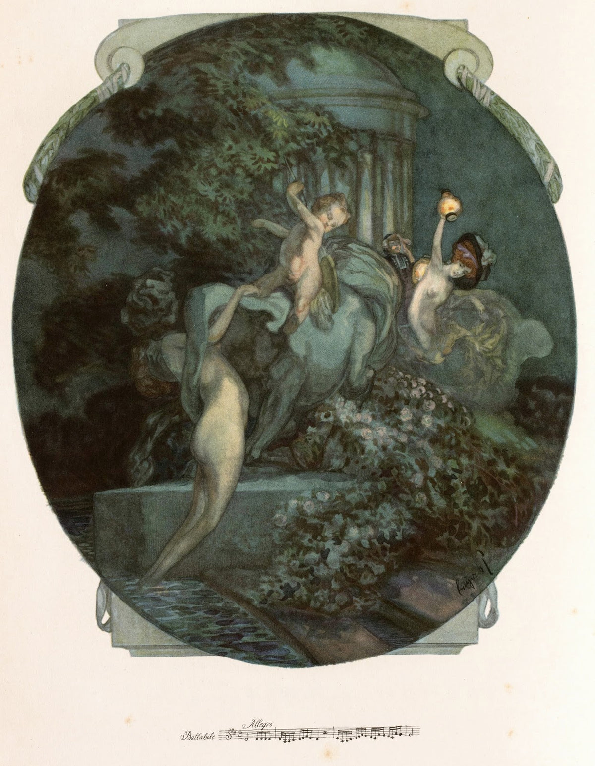 Blatt aus Aus meinen Schlössern 4 ca 1923