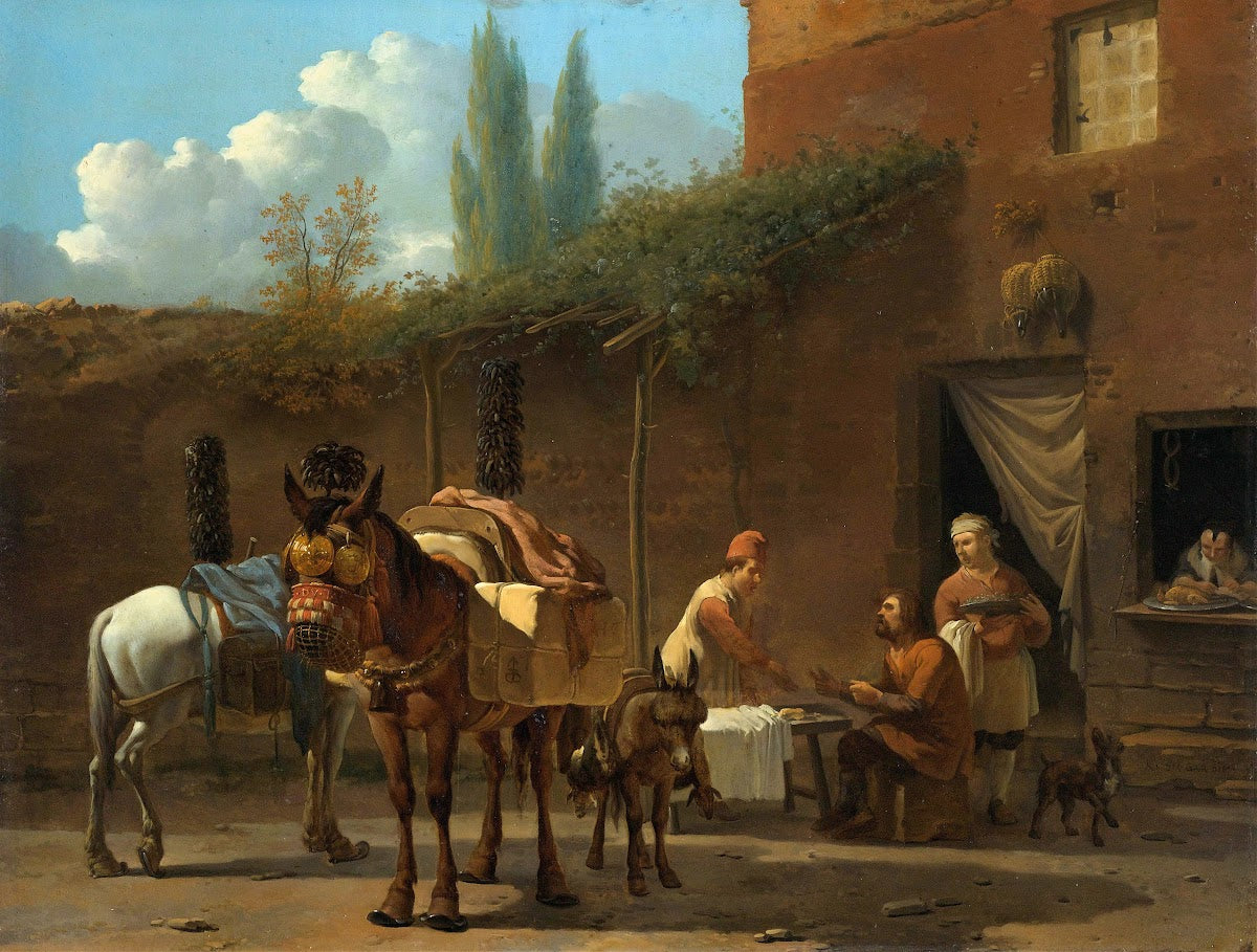Muleteers at an Inn c 1658   c 1660
