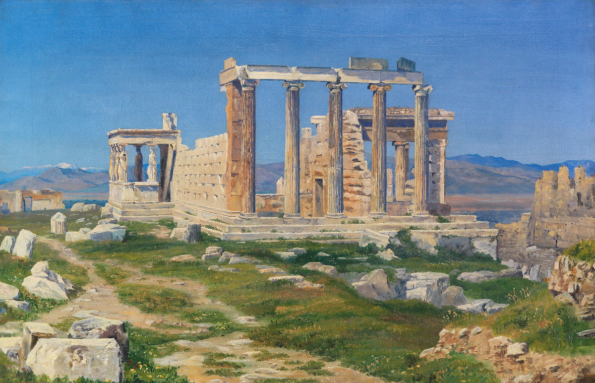 Der Erechtheion Tempel auf der Akropolis 1850
