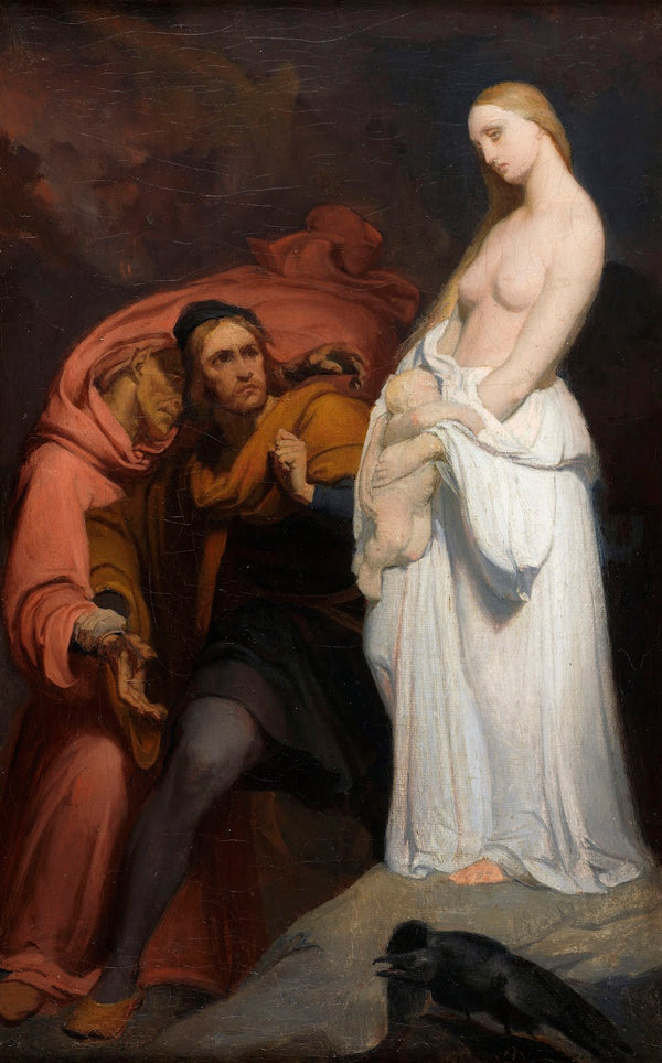 Marguerite holding her dead child 1846