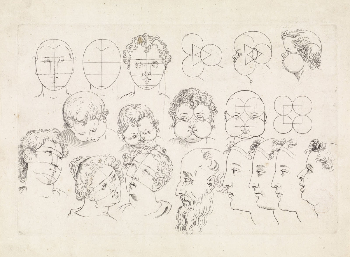 Studies of faces 1616   1657