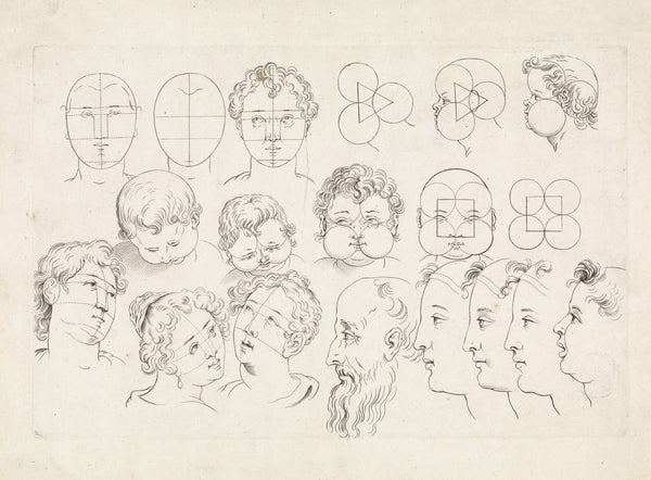 Studies of faces 1616   1657