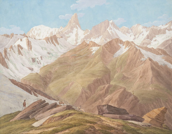 View of the Massif of Mont Blanc late 18th19th century