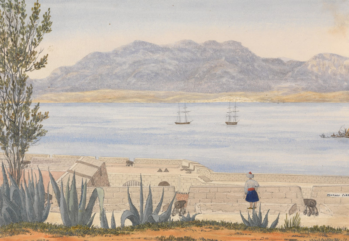 Algeciras from Gibraltar 1843