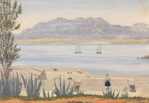 Algeciras from Gibraltar 1843