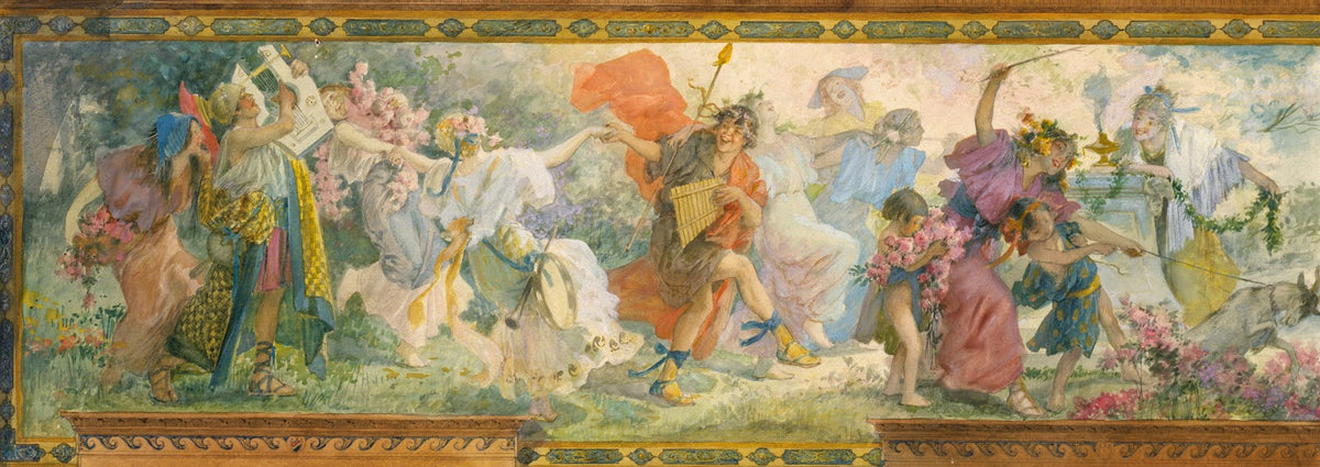 Bacchanale Revel Pan and Procession ca 1916