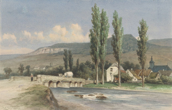 Berglandschap bij Walferdange Luxemburg 1850   1929