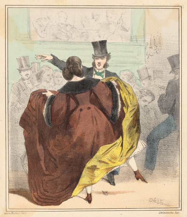 Une dame quon ne peut pas accuser dêtre trop légèrement vêtue 1850
