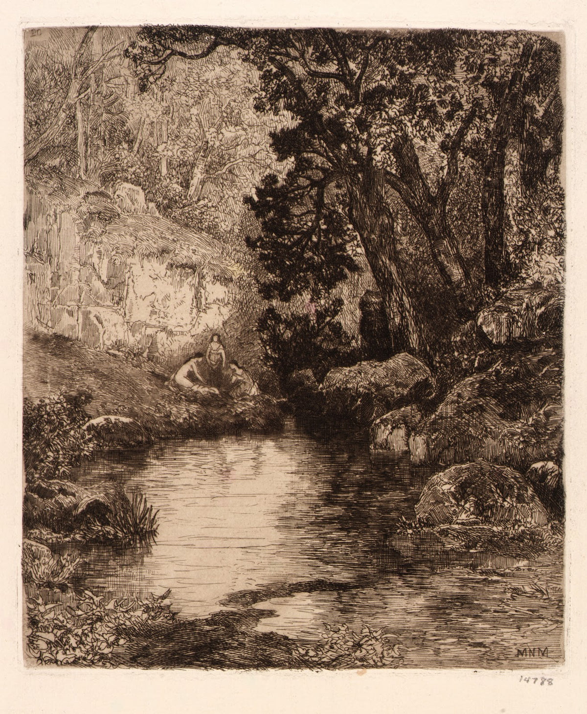 Three Maidens at the River ca1880 1890