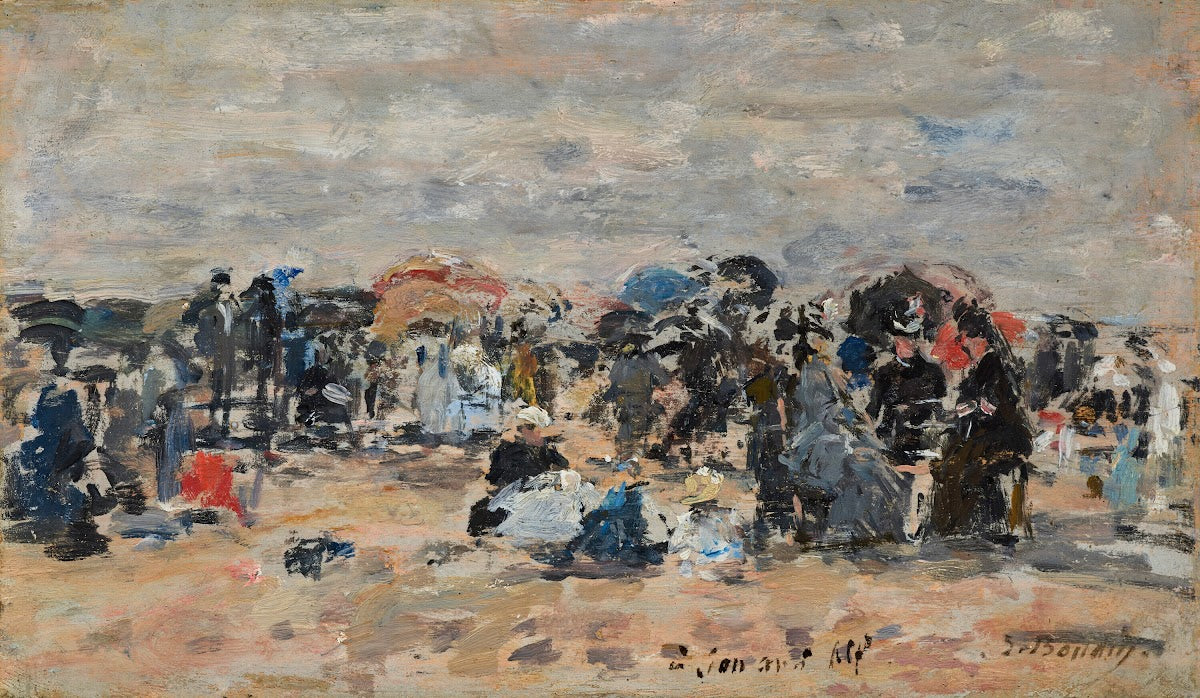 Trouville Scène de plage 1883 87