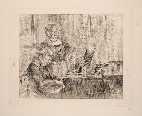 Edvard og Nina Grieg ved klaveret 1899