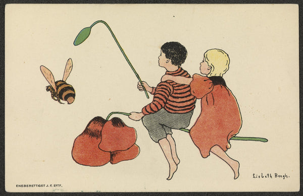 Children on a flower