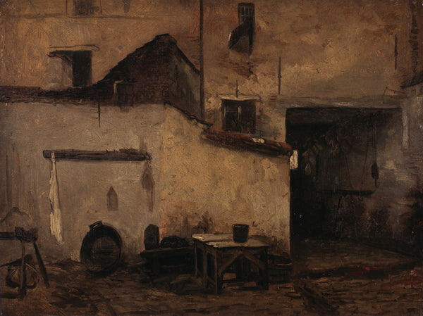 Backyard of a Butchers Shop 20th century