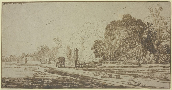 Road leading to a village 1616