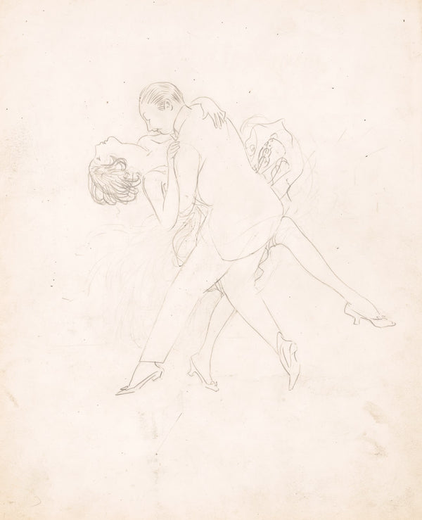 Man and woman dancing dipping