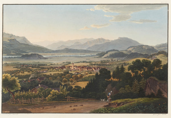 La petite ville dAltstatten dans la valée du Rhin Canton de St Gall