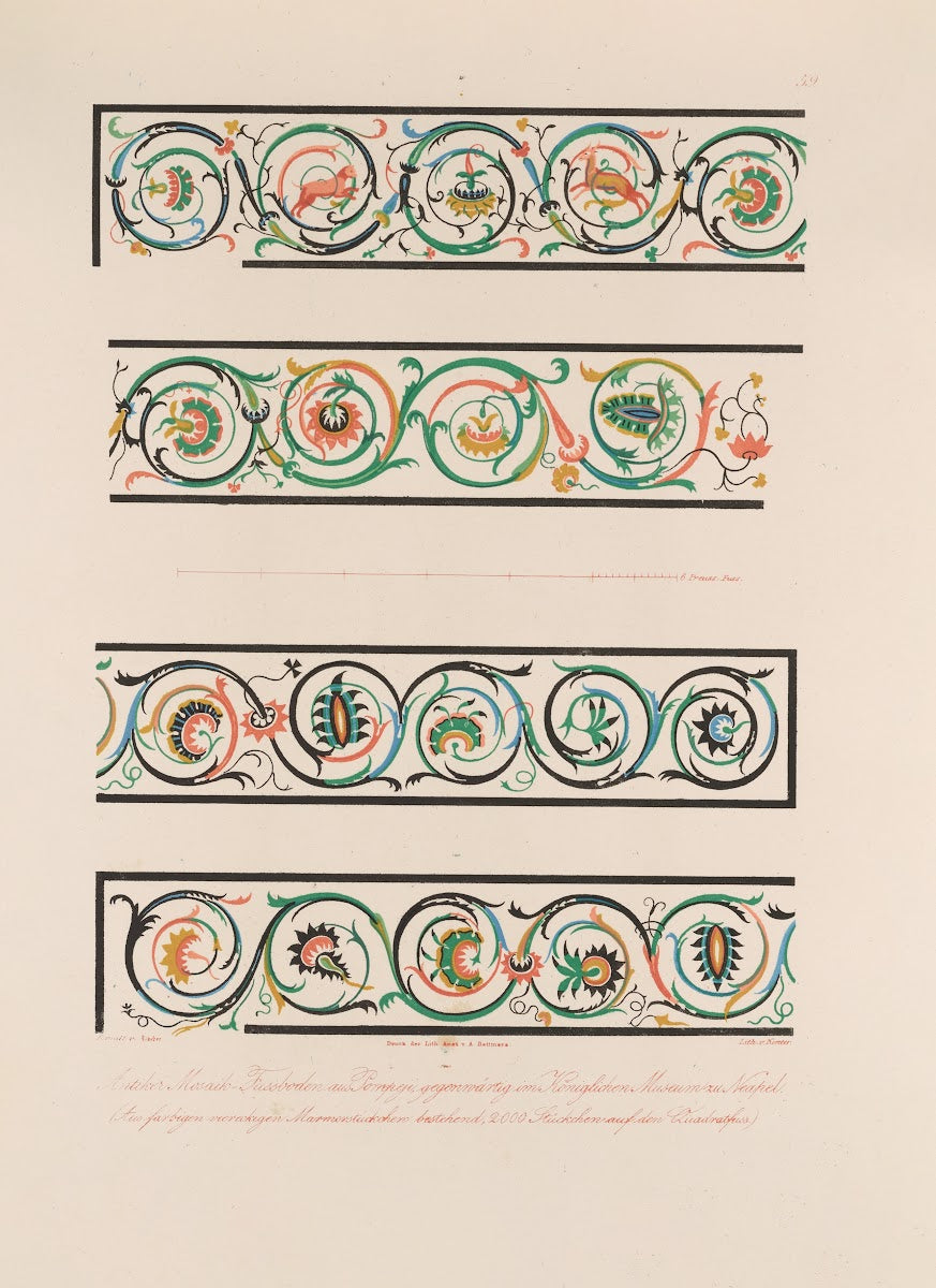 Ornamente aller klassischen Kunst Epochen nach den Originalien in ihren eigenthu