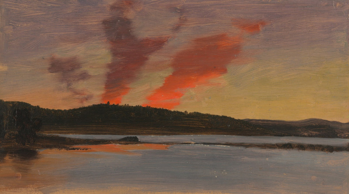 Sunset Near Bar Harbor Maine ca 1862