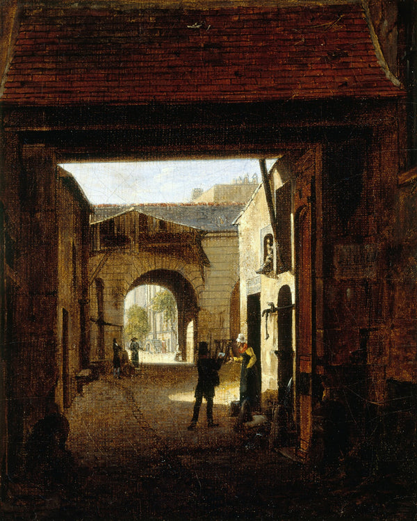 Cour dune maison de roulage rue Saint Denis dite cour Sainte Catherine 1815