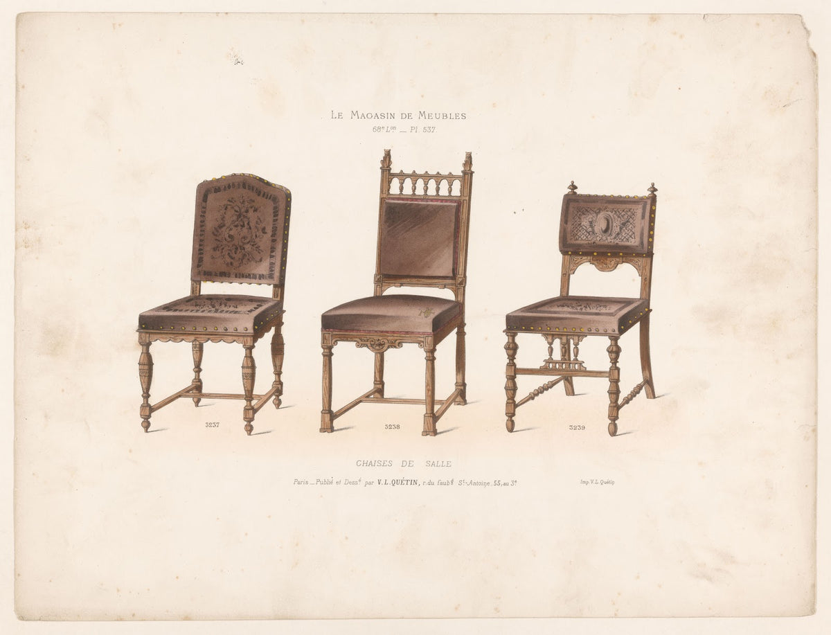 Chaises de salle 1832   1904
