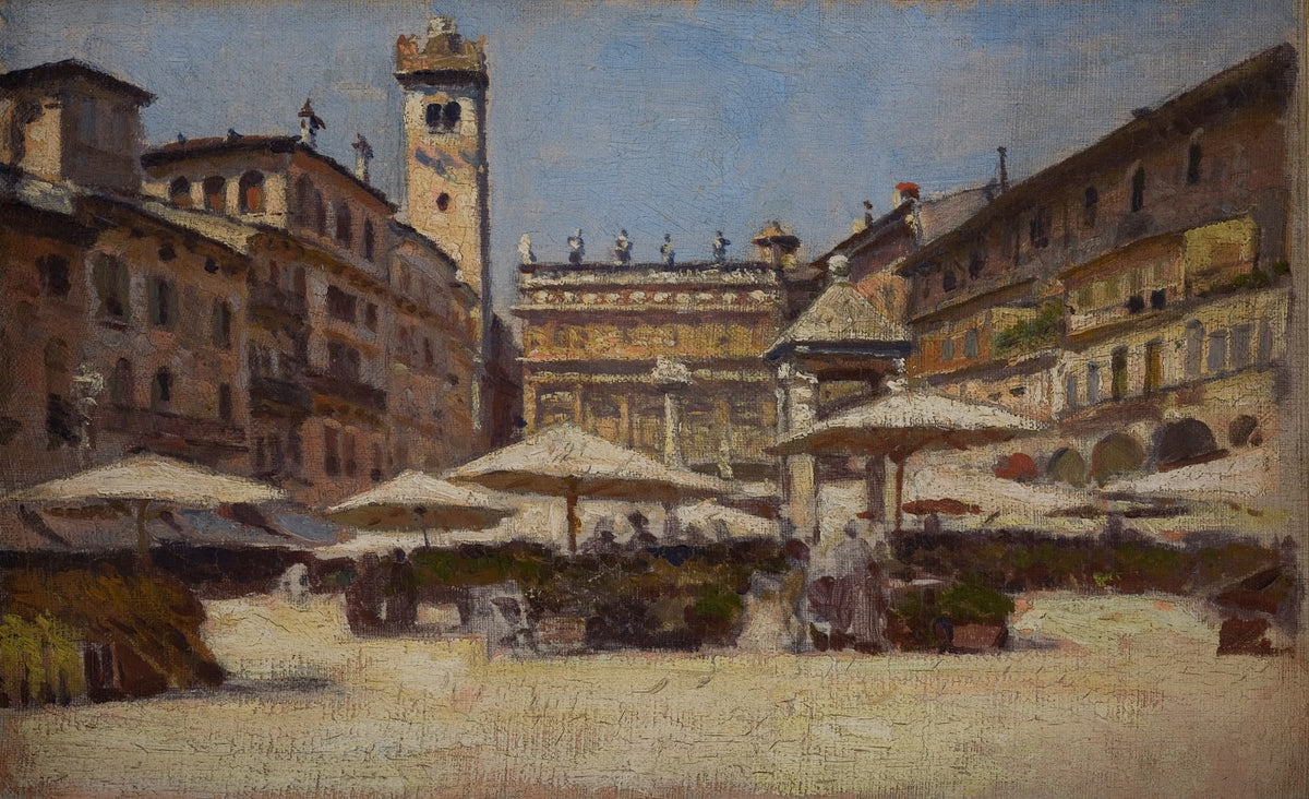 Piazza delle Erbe in Verona 1900