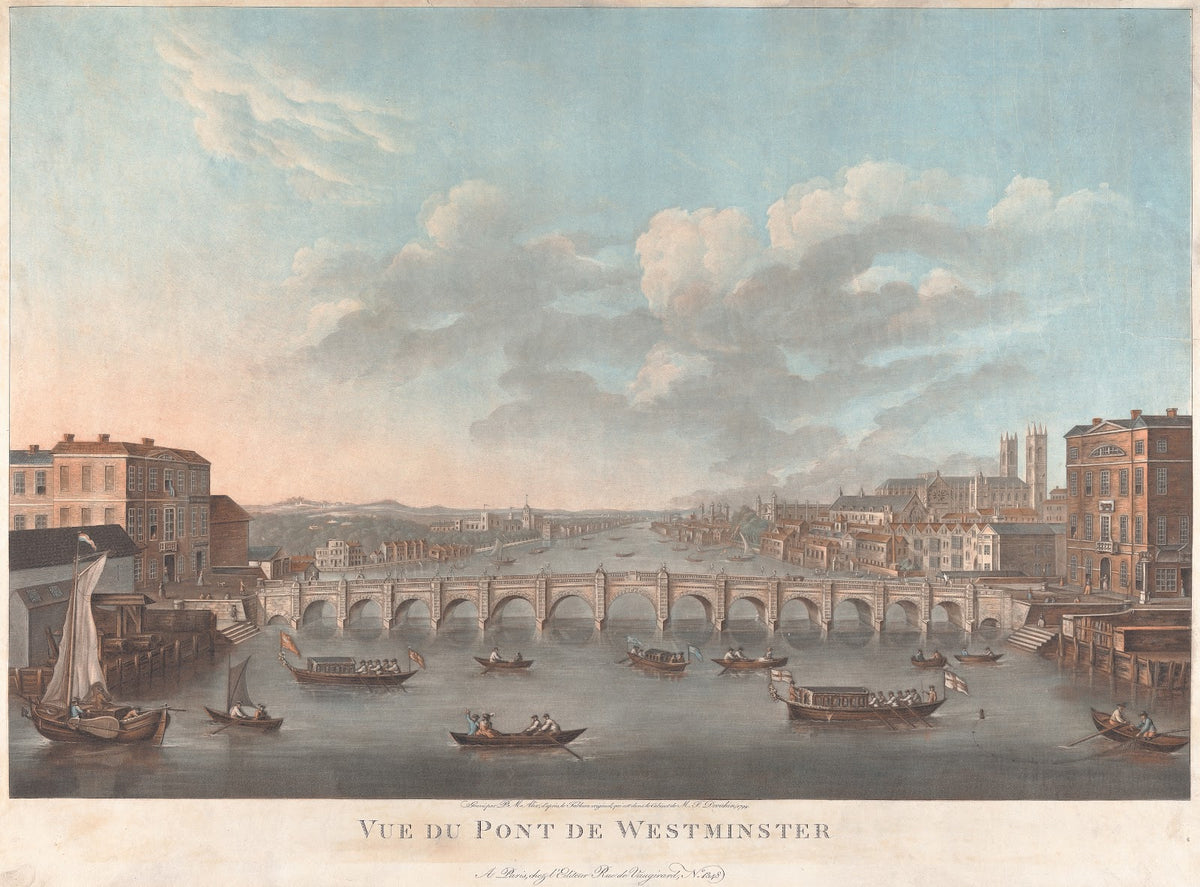 Vue de Pont de Westminster ca 1799