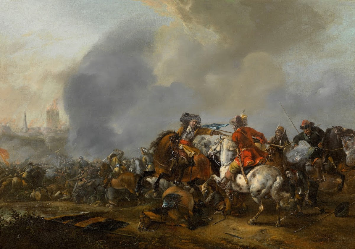 Cavalry Attacking Infantry