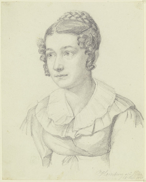 Bildnis der Tochter des Wirtes im Hessischen Hof zu Homburg vor der Höhe 1821